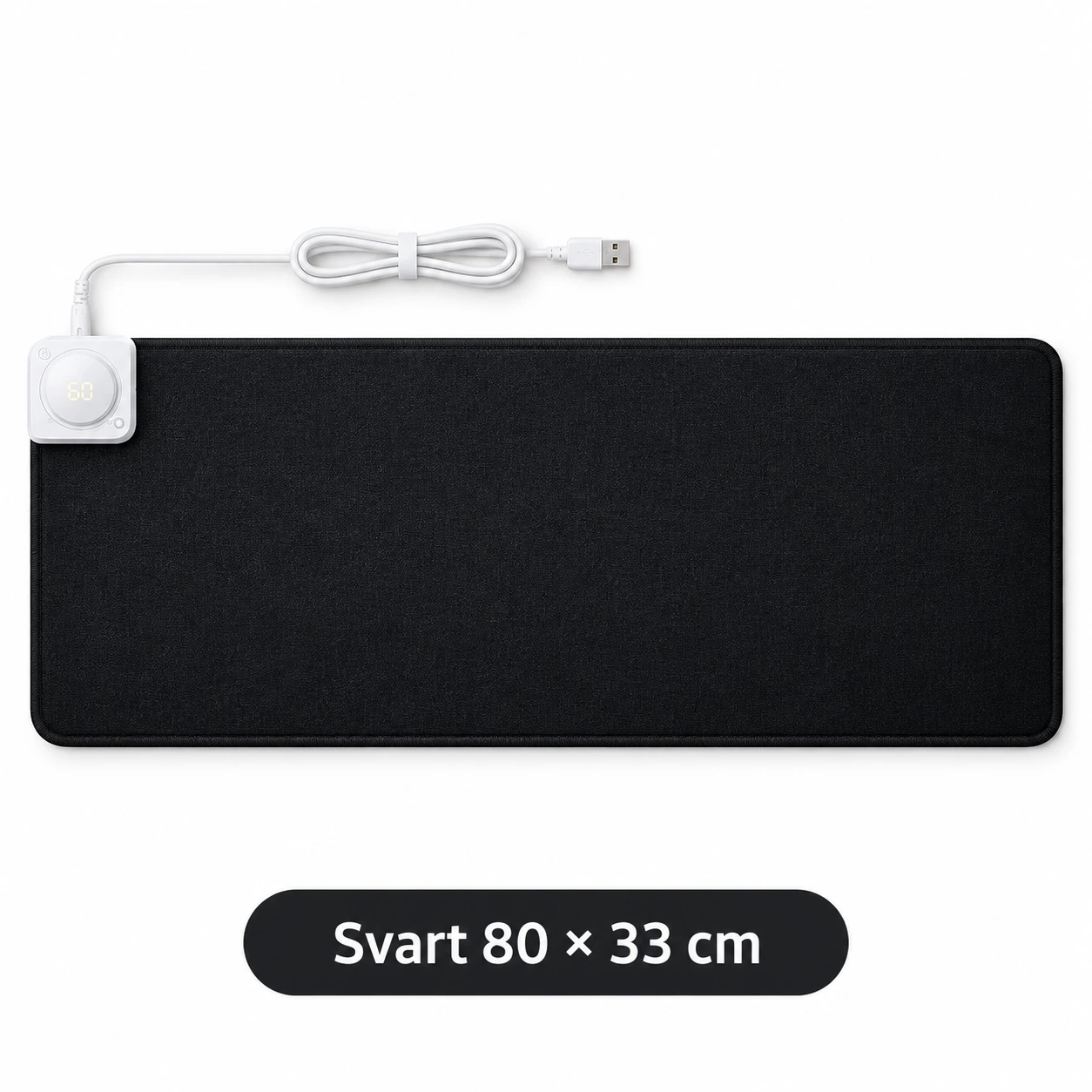 Svart 80 × 33 cm