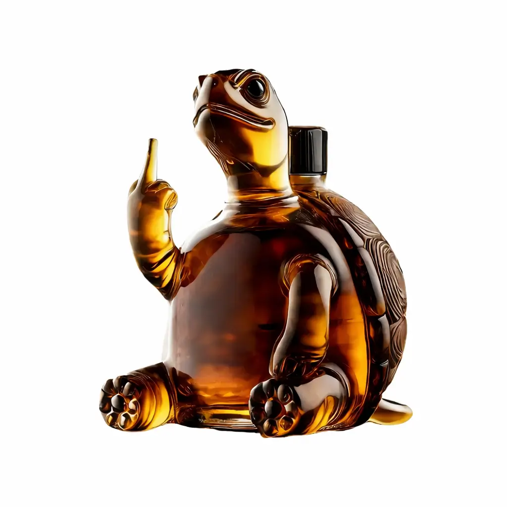 Sköldpadda Whiskykaraff – Högborosilikatglas