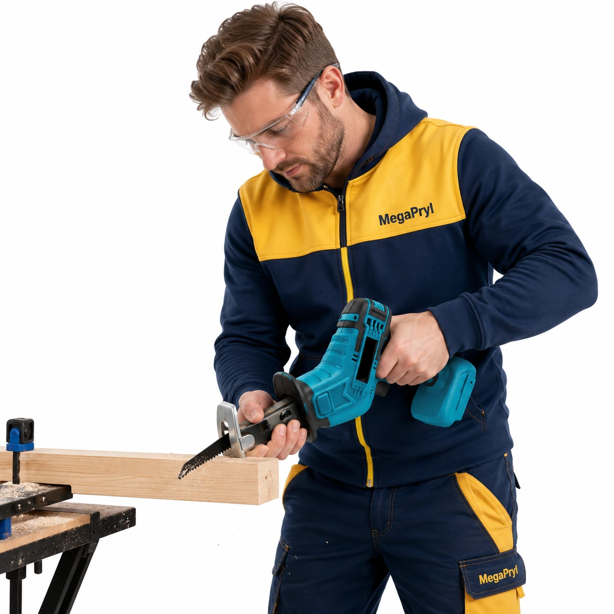 Batteridriven tigersåg kompatibel med 18V-batteri