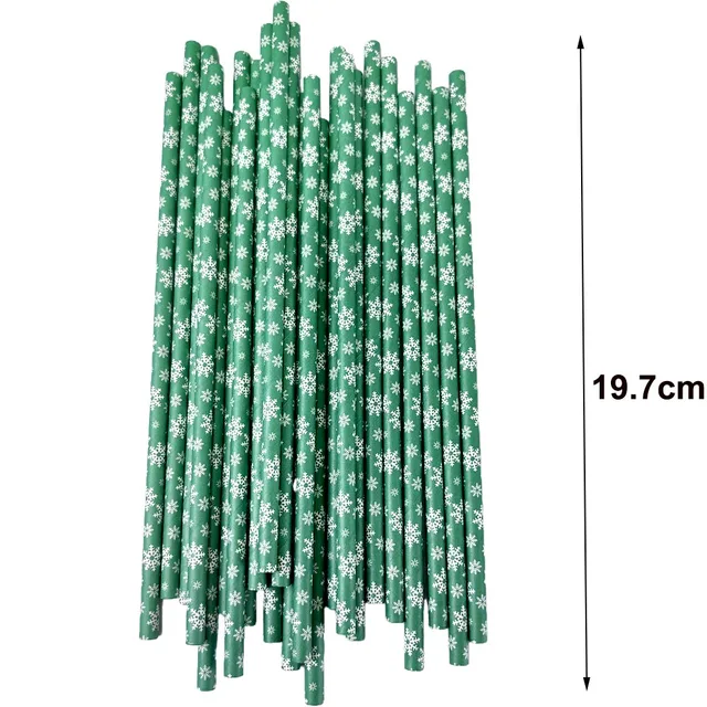 Juliga Papperssugrör - 50/100/300-pack 12