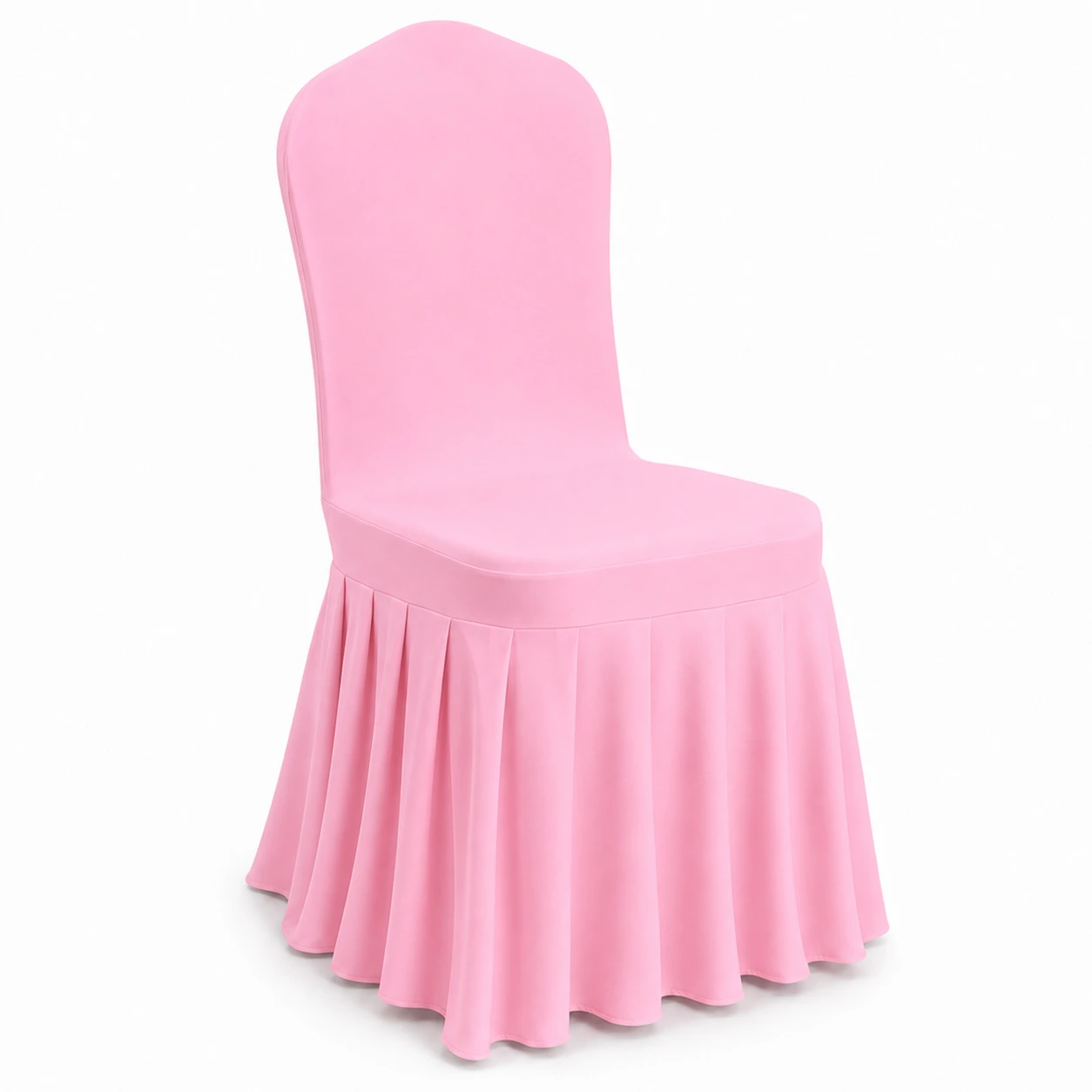 Stolsöverdrag Rosa med Kjol – Elegant Stolsskydd