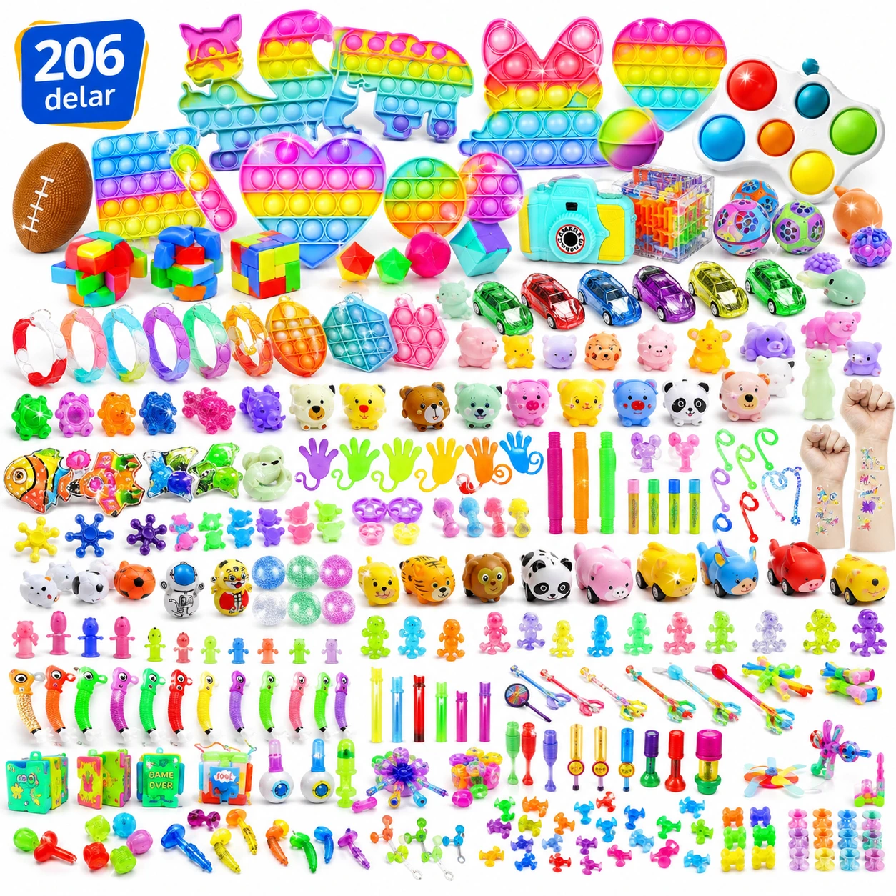 206Pcs with box