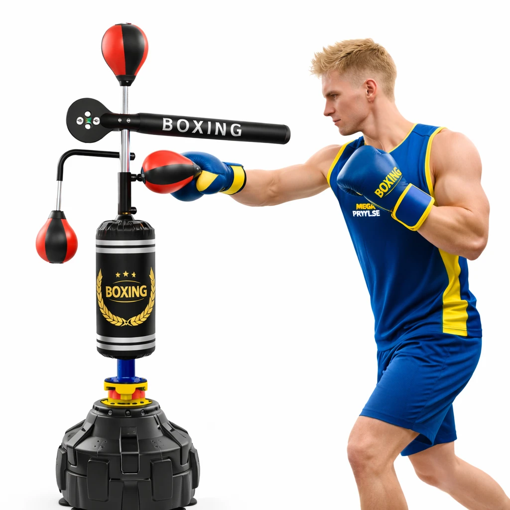 Boxningstränare 4-i-1 – Fristående med Speedball & Dodge Bar