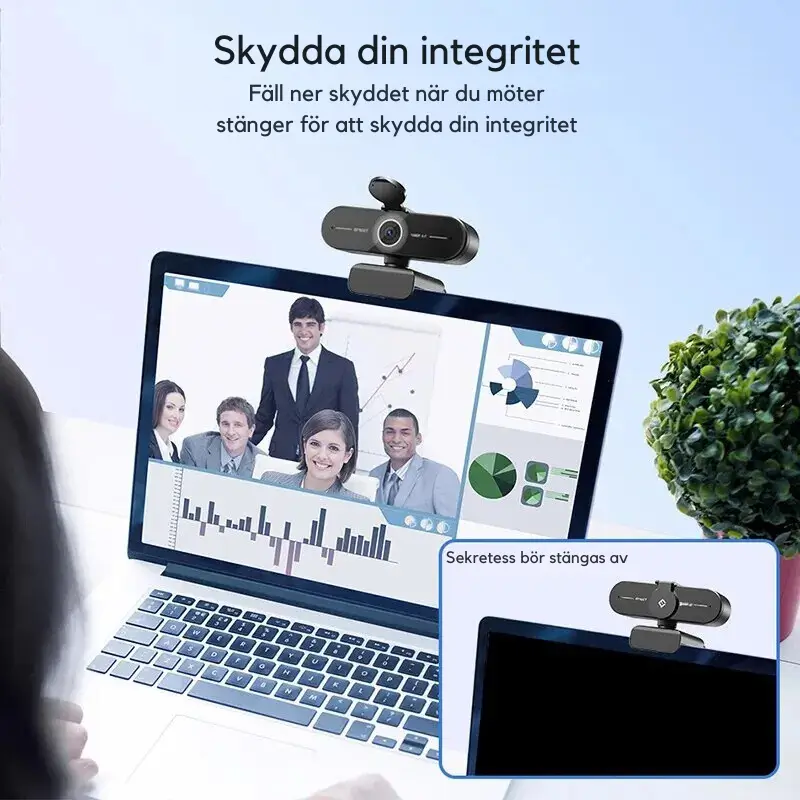 Webbkamera med Autofokus och 4K/2K/1080P 5