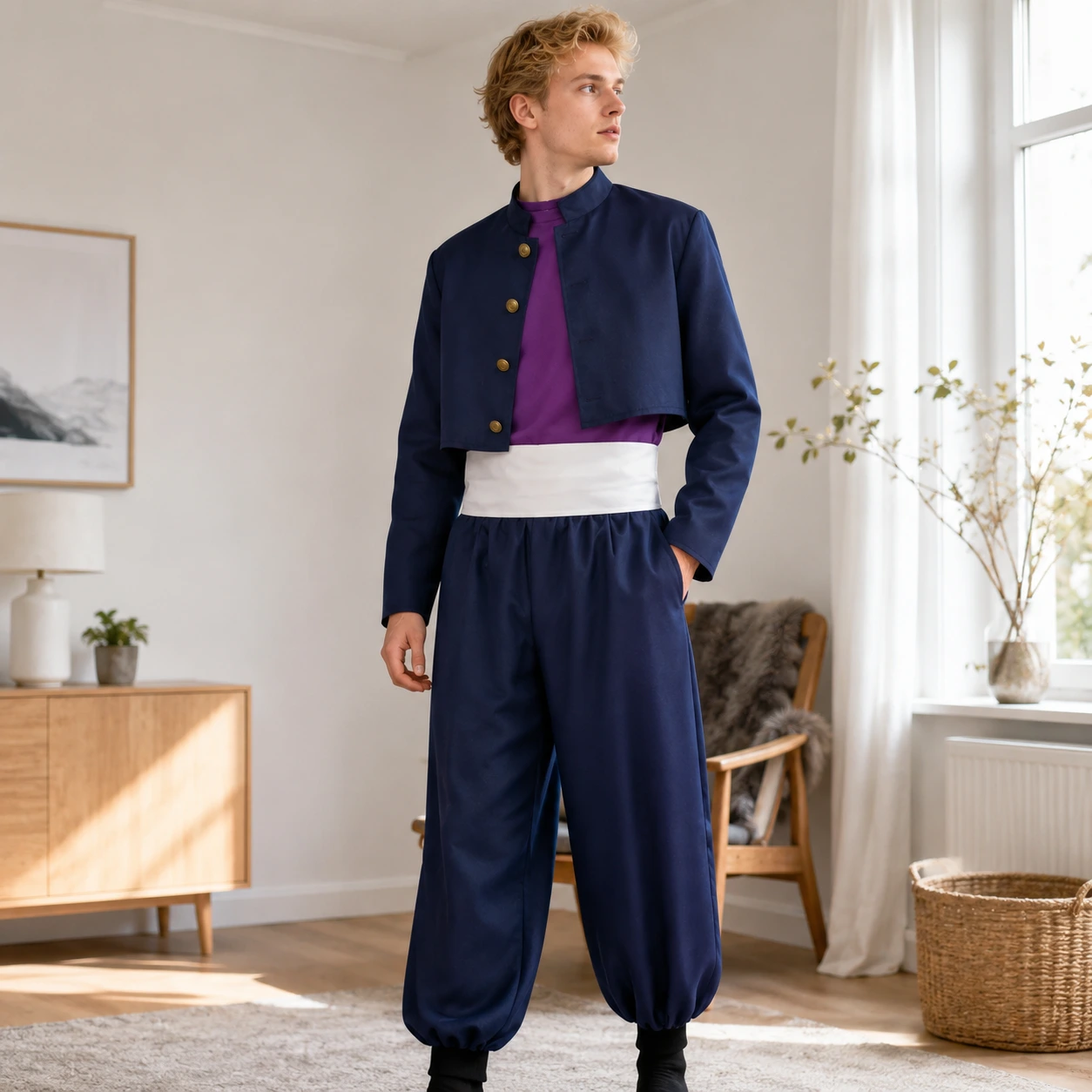 Cosplaydräkt med jacka och byxor