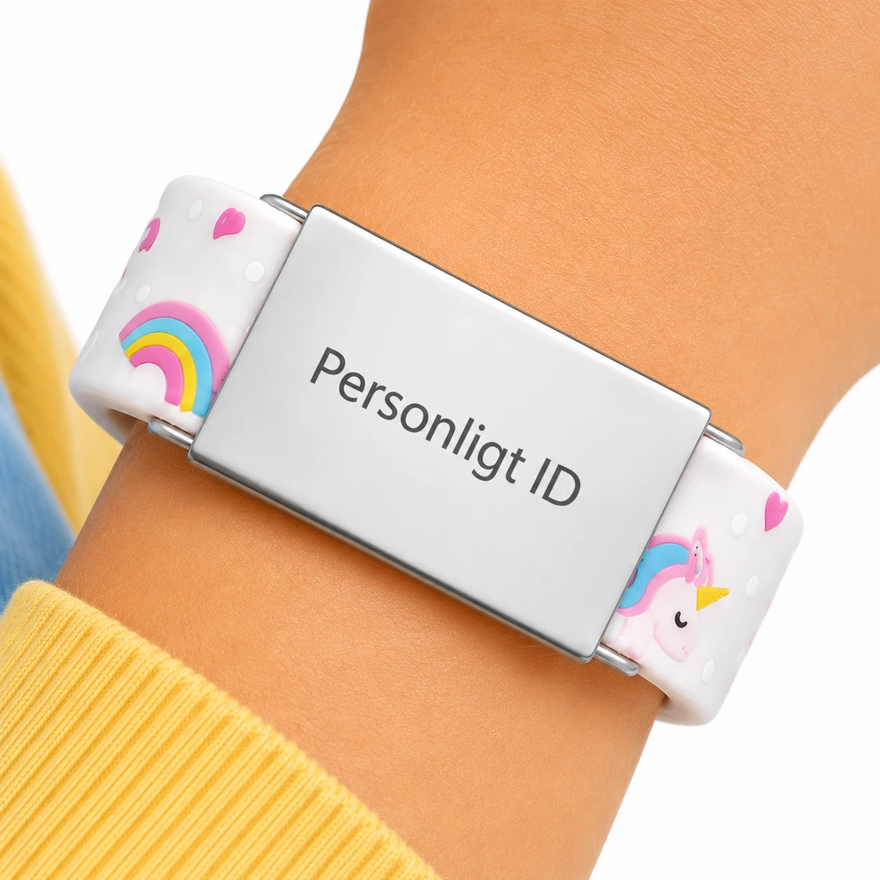Barnarmband med ID-platta – Personlig Text