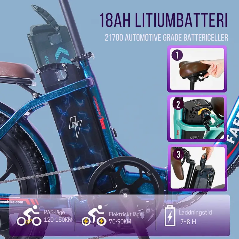 Elcykel Fällbar 36V 250W 5