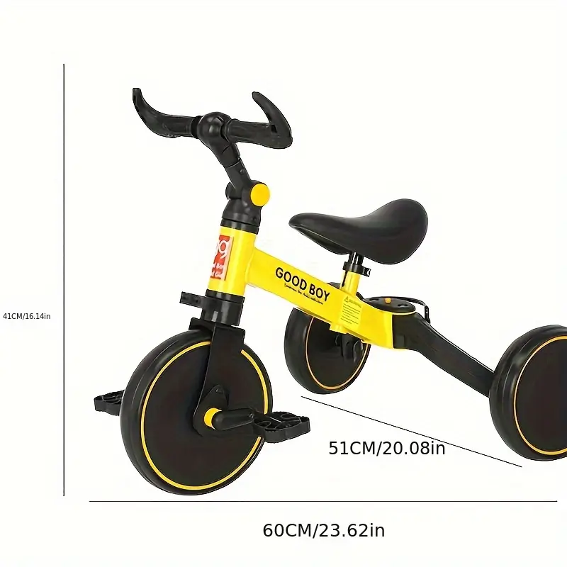 Balanscykel Barns 3-i-1 - Rostfritt Stål 4