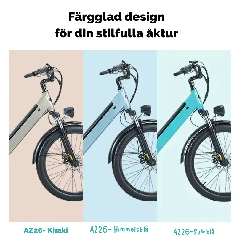 Elcykel 1000W - 26 Tum Stadscykel 2