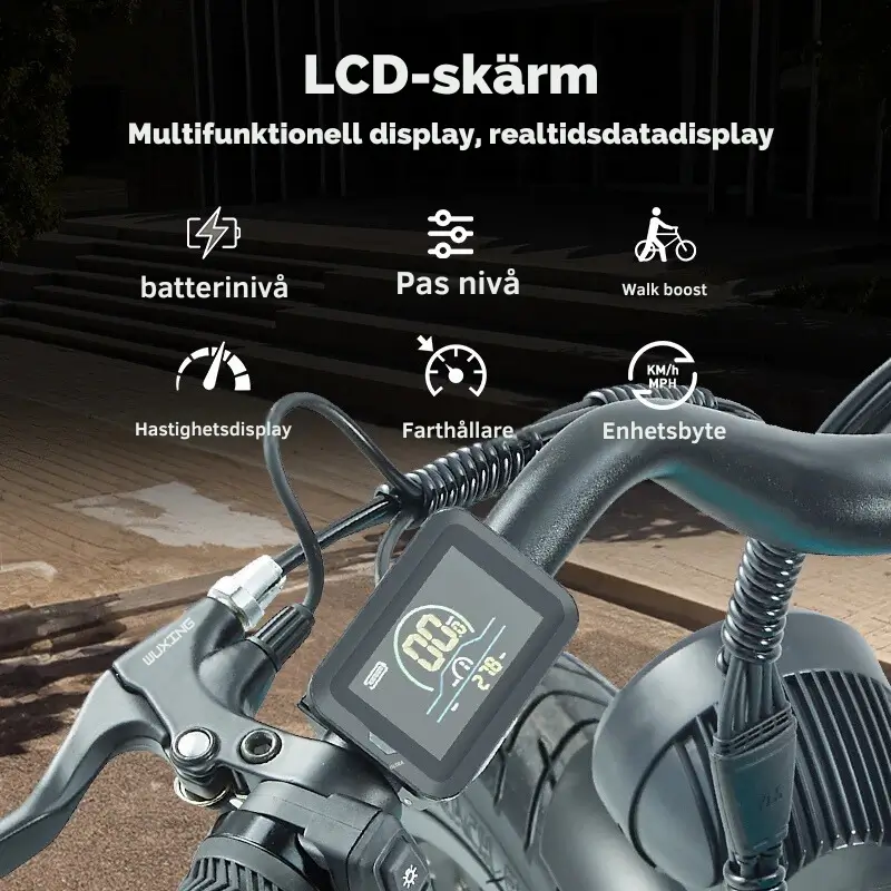 Elcykel 1000W - 26 Tum Stadscykel 6