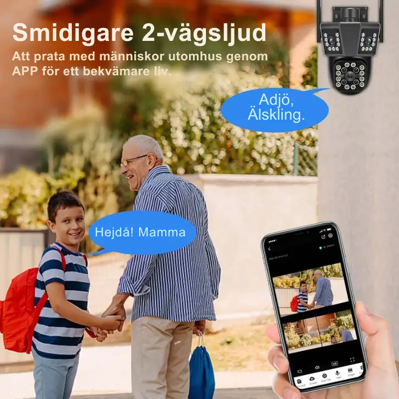 Utomhuskamera 6K med WiFi och 8X Zoom 3