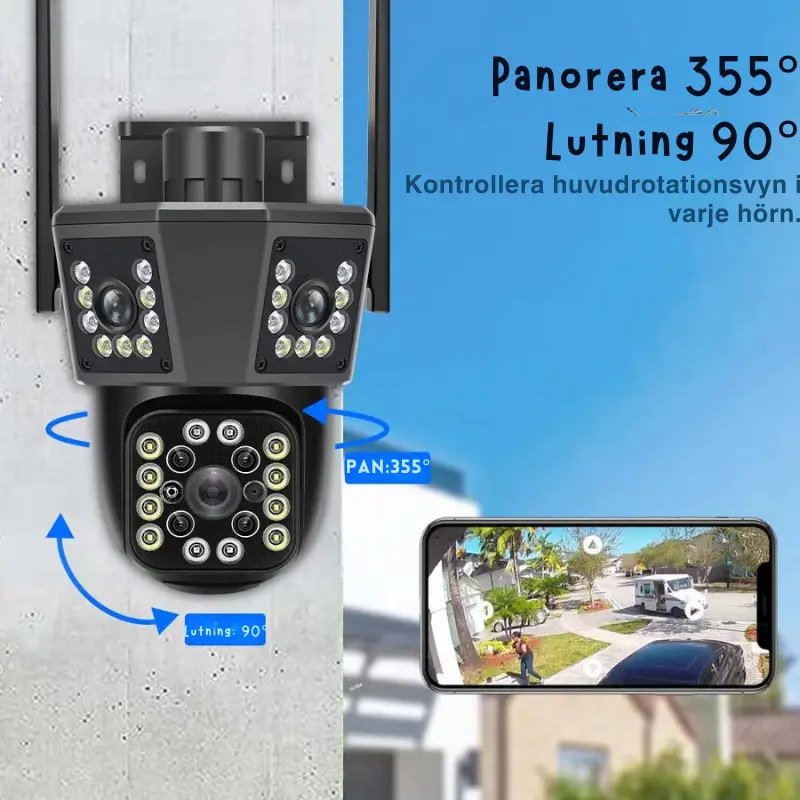 Utomhuskamera 6K med WiFi och 8X Zoom 5