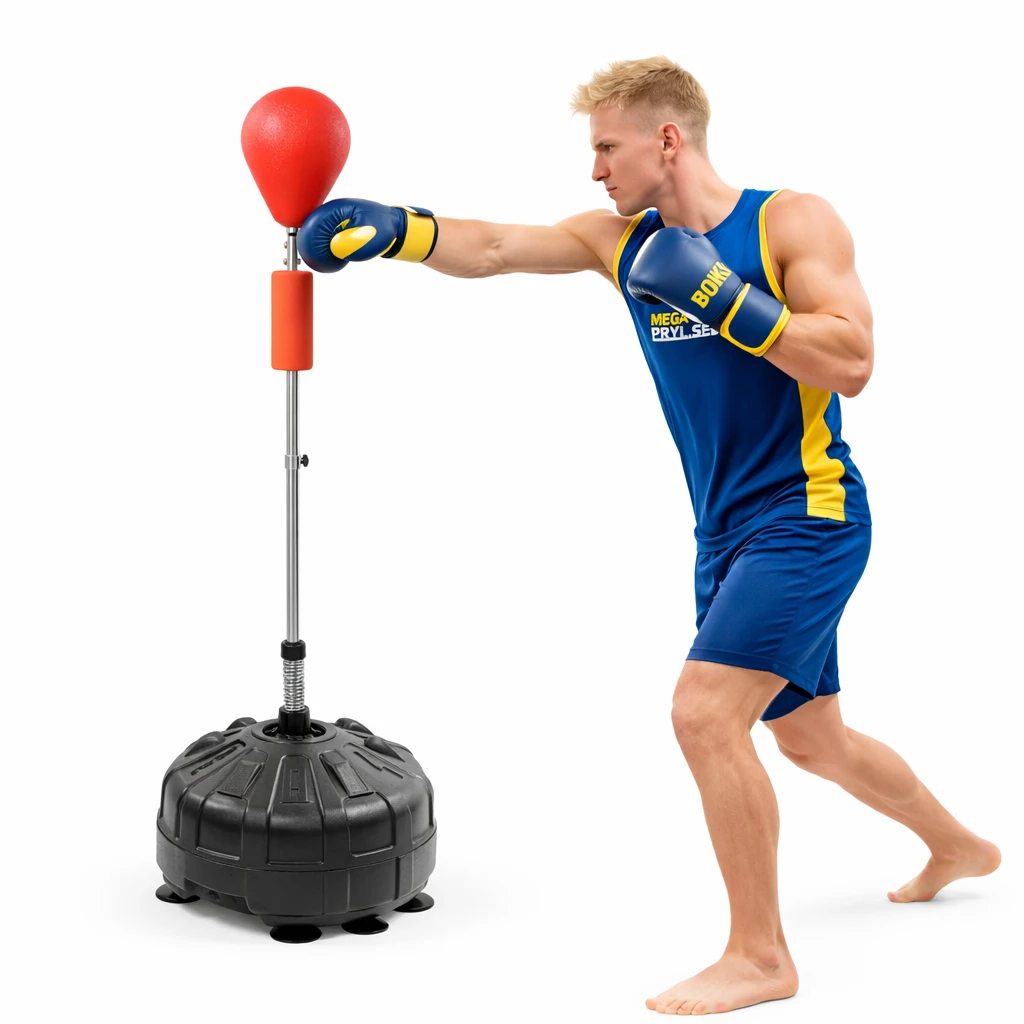 Boxningssäck med Stativ – Justerbar & Stabil