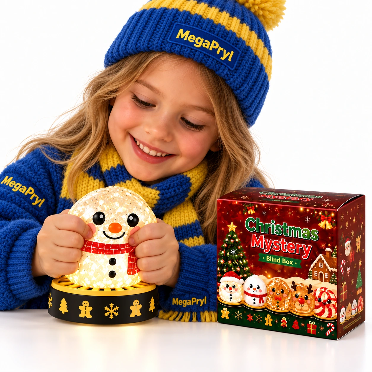 Dumpling julfigur 8,5 cm – mjuk squishy-leksak