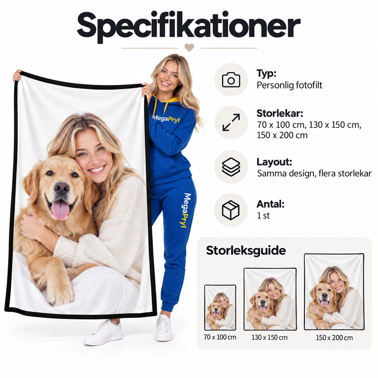 Personlig fotofilt med egen bild