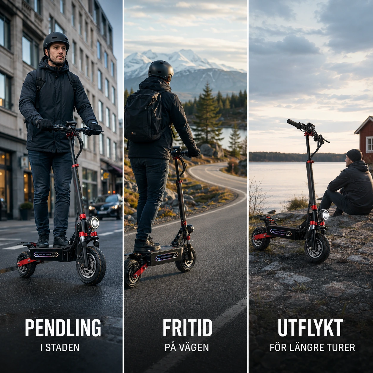Elscooter 52V 28Ah med Dubbel Motor, NFC och App