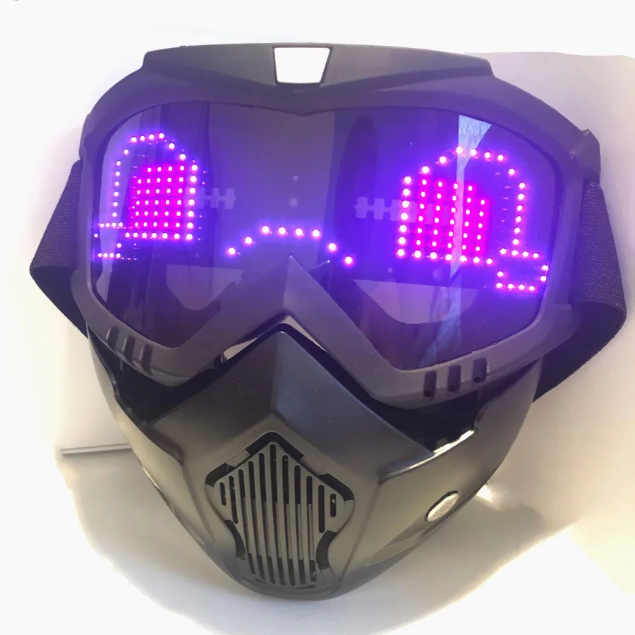 LED Mask Bluetooth - Anpassningsbar och Programmerbar 3