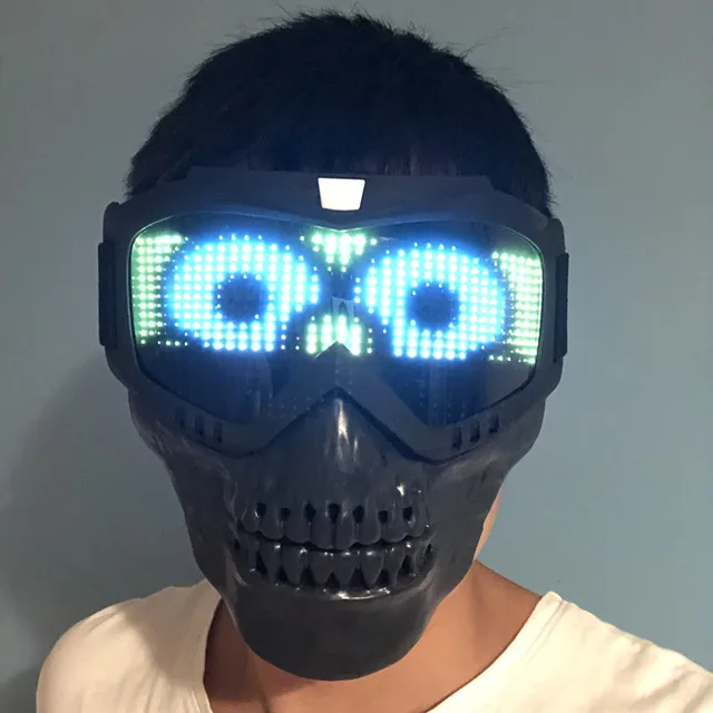 LED Mask Bluetooth - Anpassningsbar och Programmerbar 7