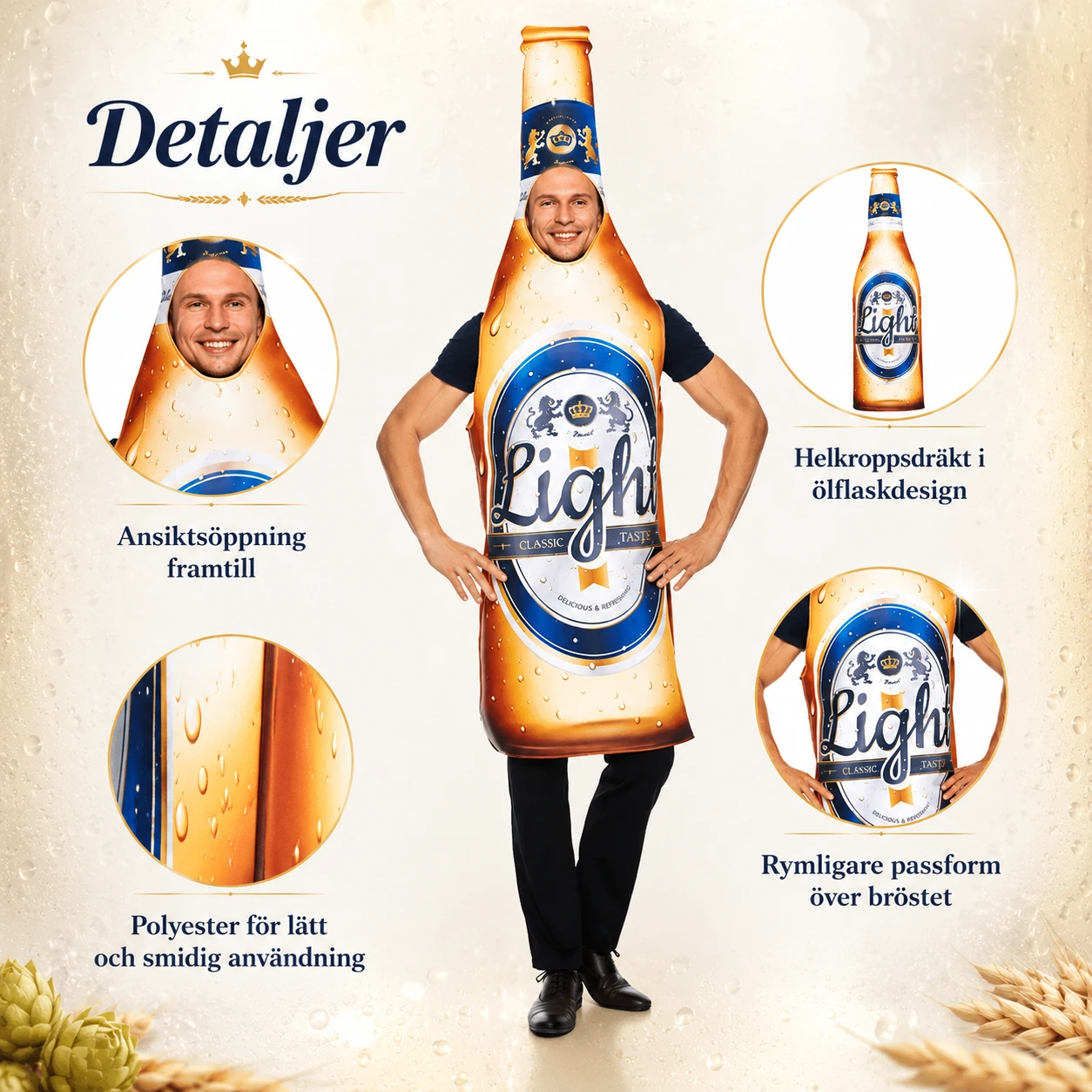 Öldräkt för vuxna unisex