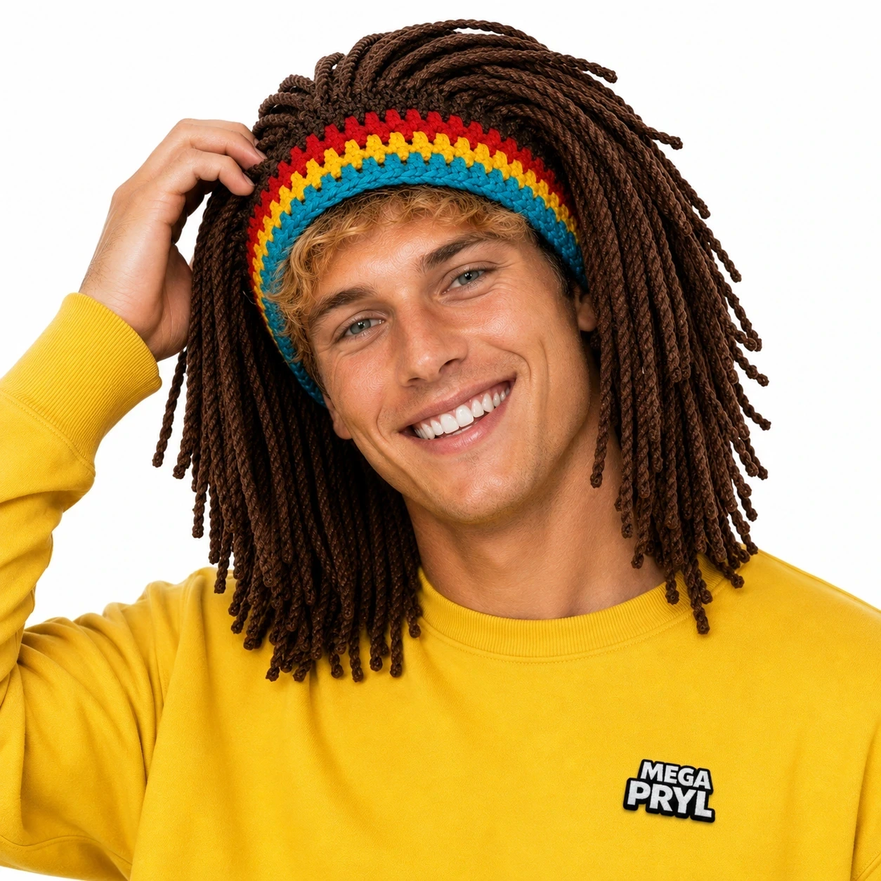 Dreadlock Mössa – Rasta Beanie med Fake Dreads