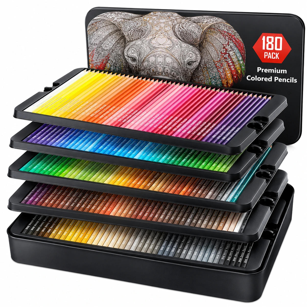 Färgpennor 180-pack – Oljebaserade Pennor