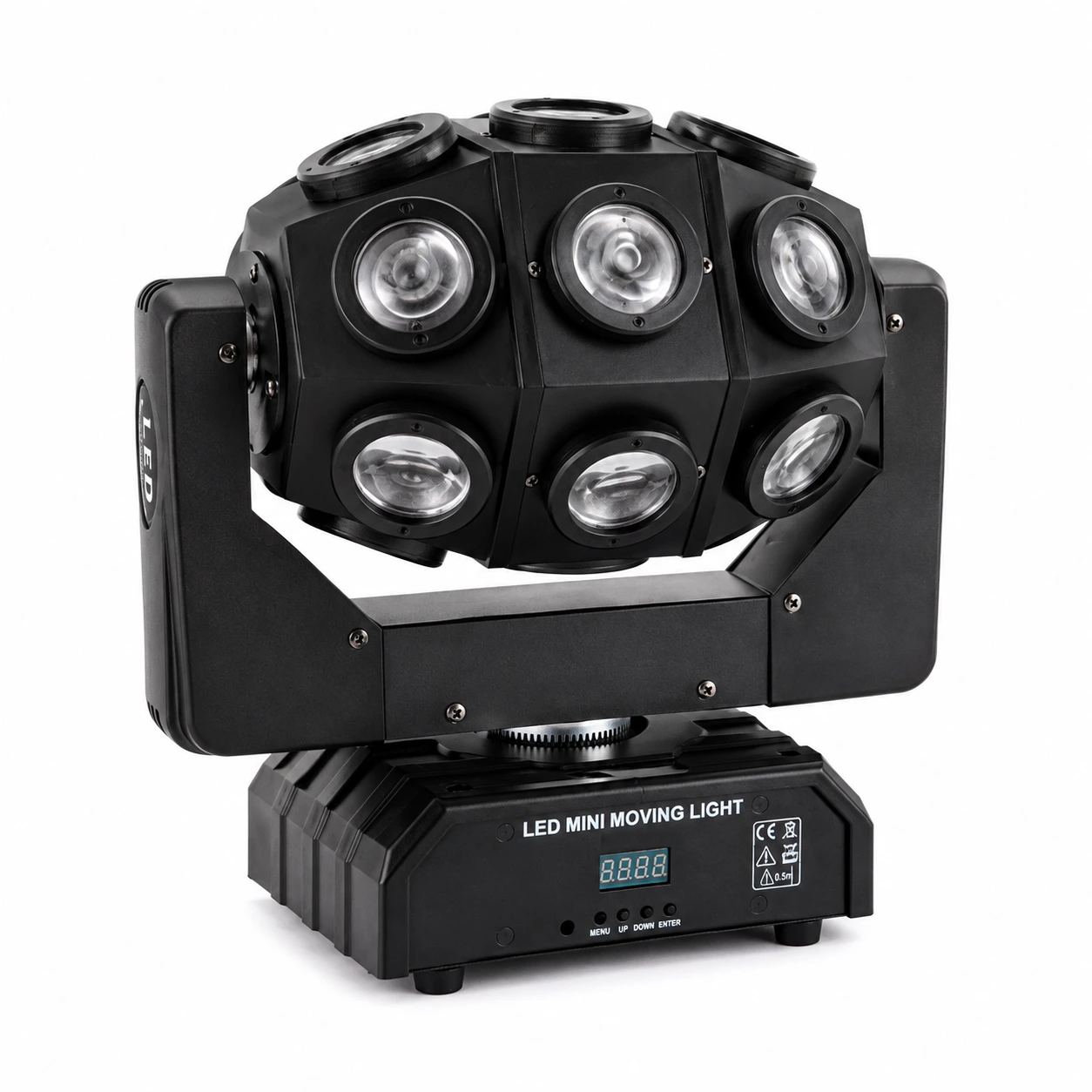 Moving head-lampa för fest och scen med DMX512 och RGBW