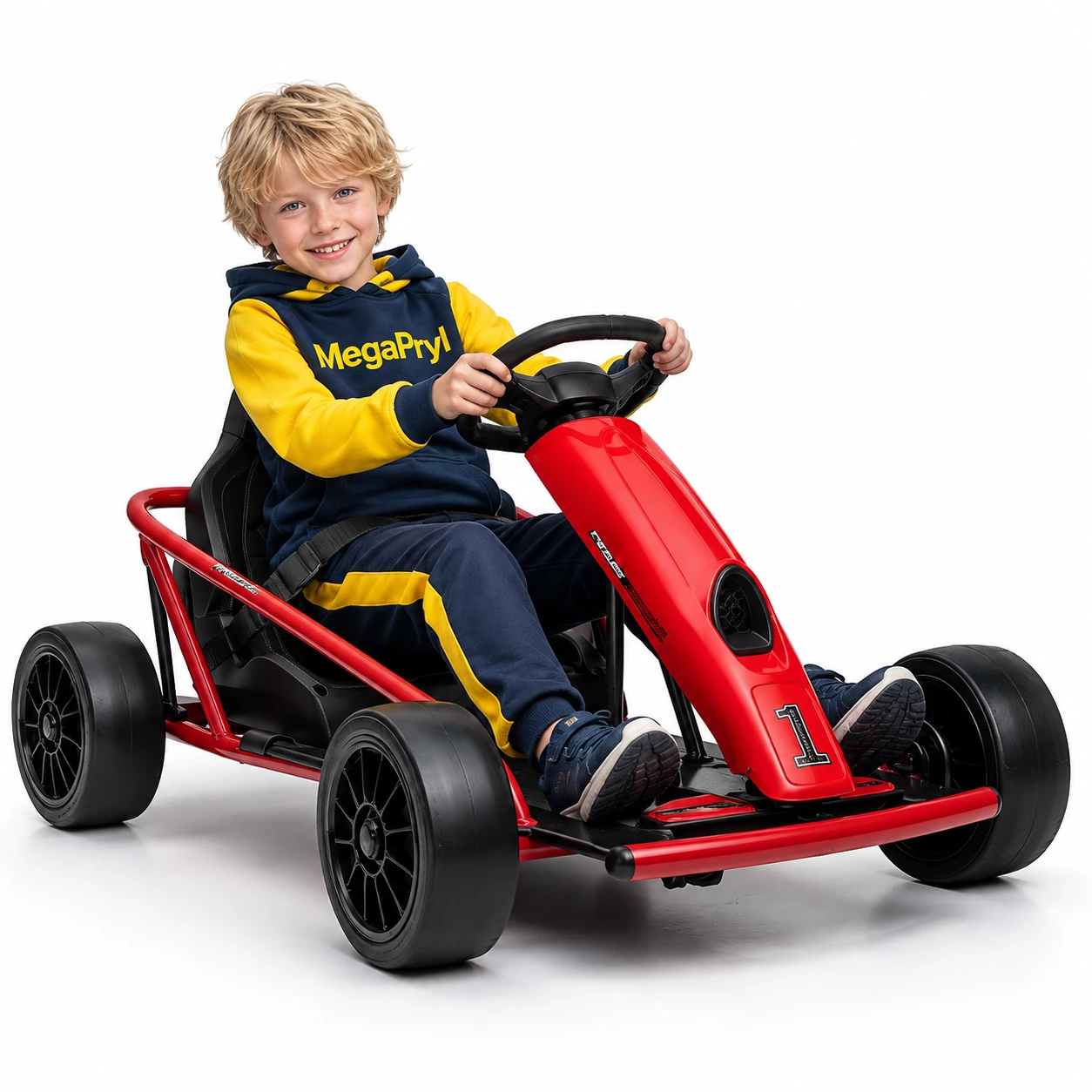 Elektrisk gokart för barn med 24V batteri och två hastigheter
