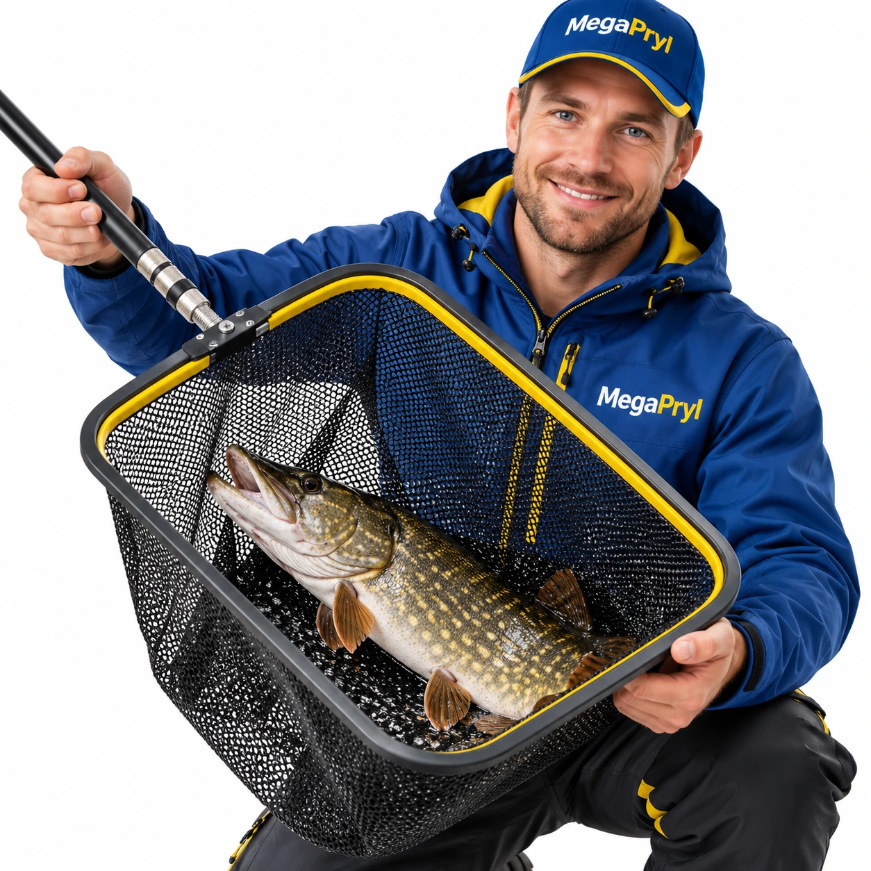 Håvhuvud för fiske med fyrkantig form