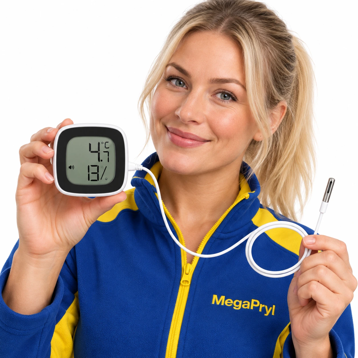 Bluetooth termometer och hygrometer med prob