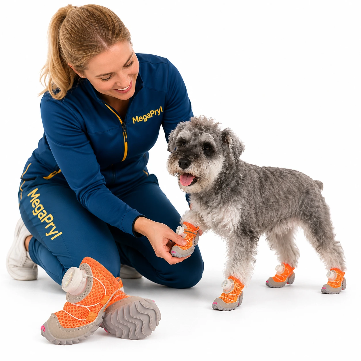 Hundskor med vridlås och mjuk sula