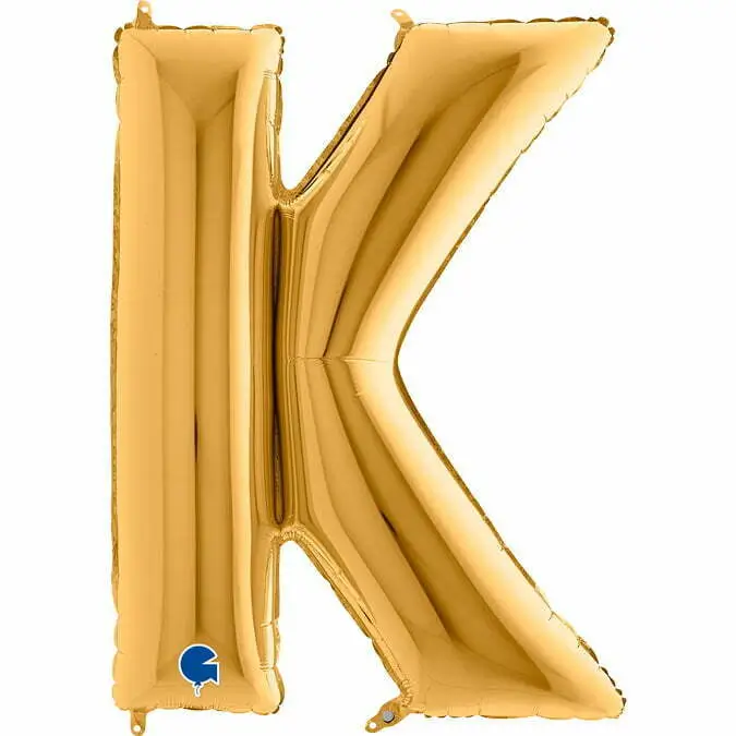 Bokstavsballong Guld 17