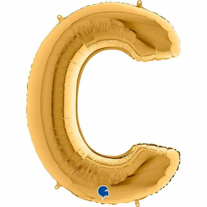 Bokstavsballong Guld 25