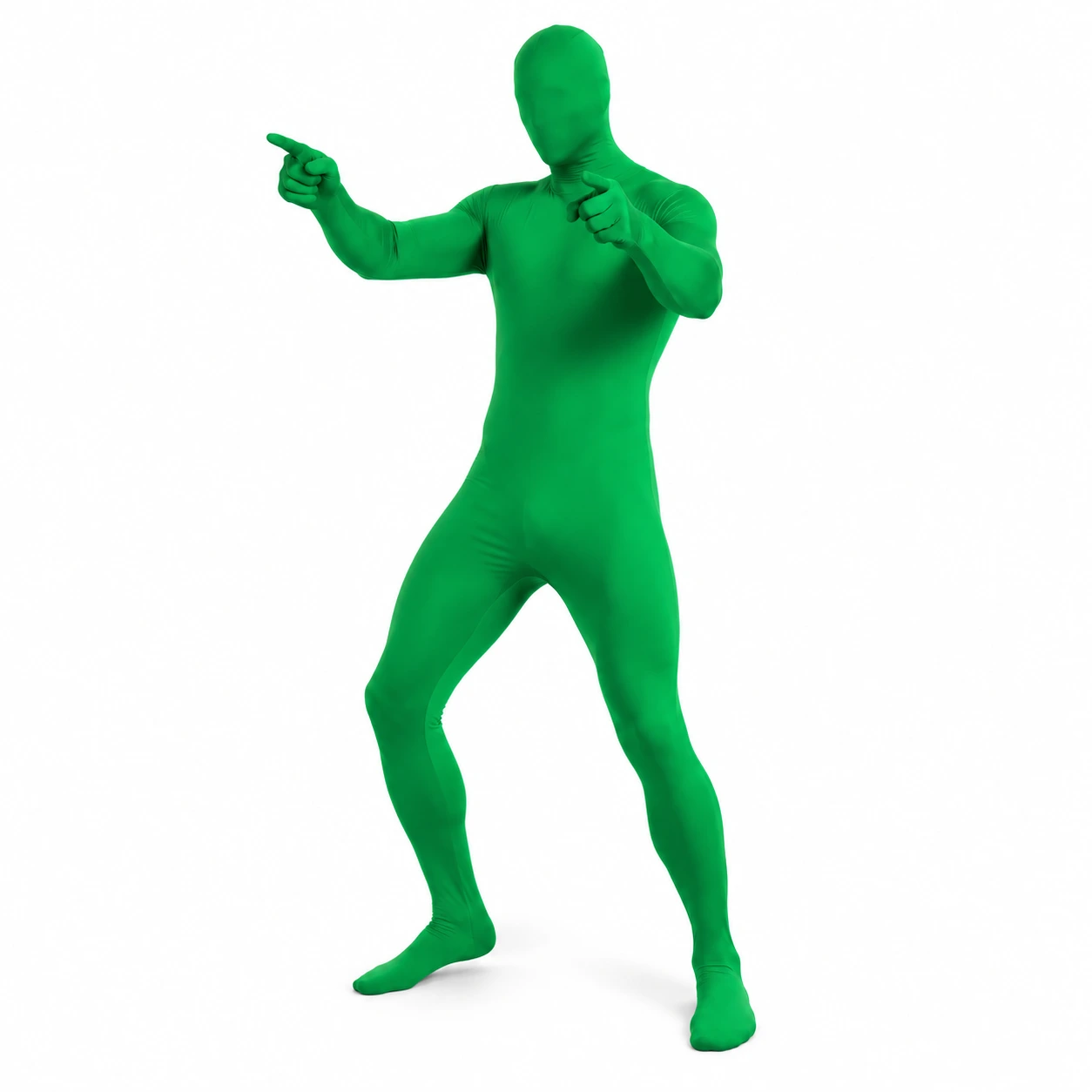 Enfärgad Helkropps Zentai Bodysuit