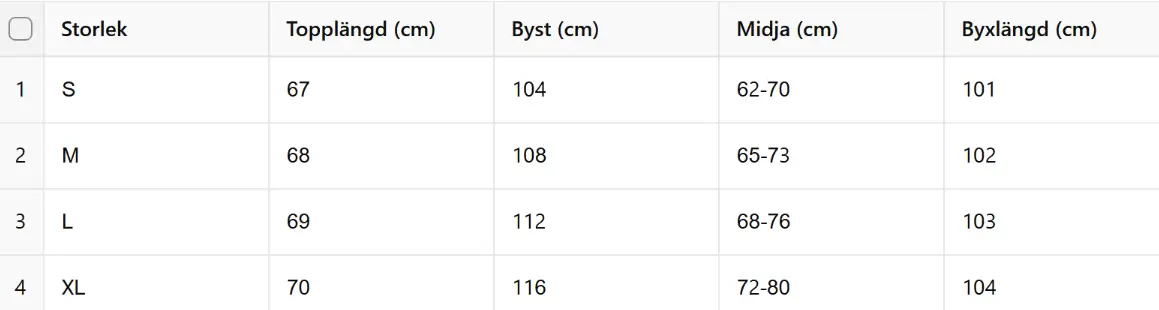 Julpyjamas Dam - Randig Satin 6