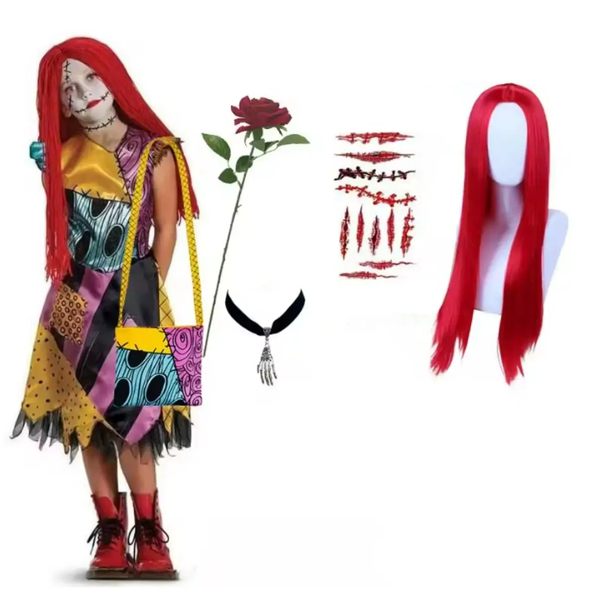 Halloween Barnkostym Zombie Klänning 3