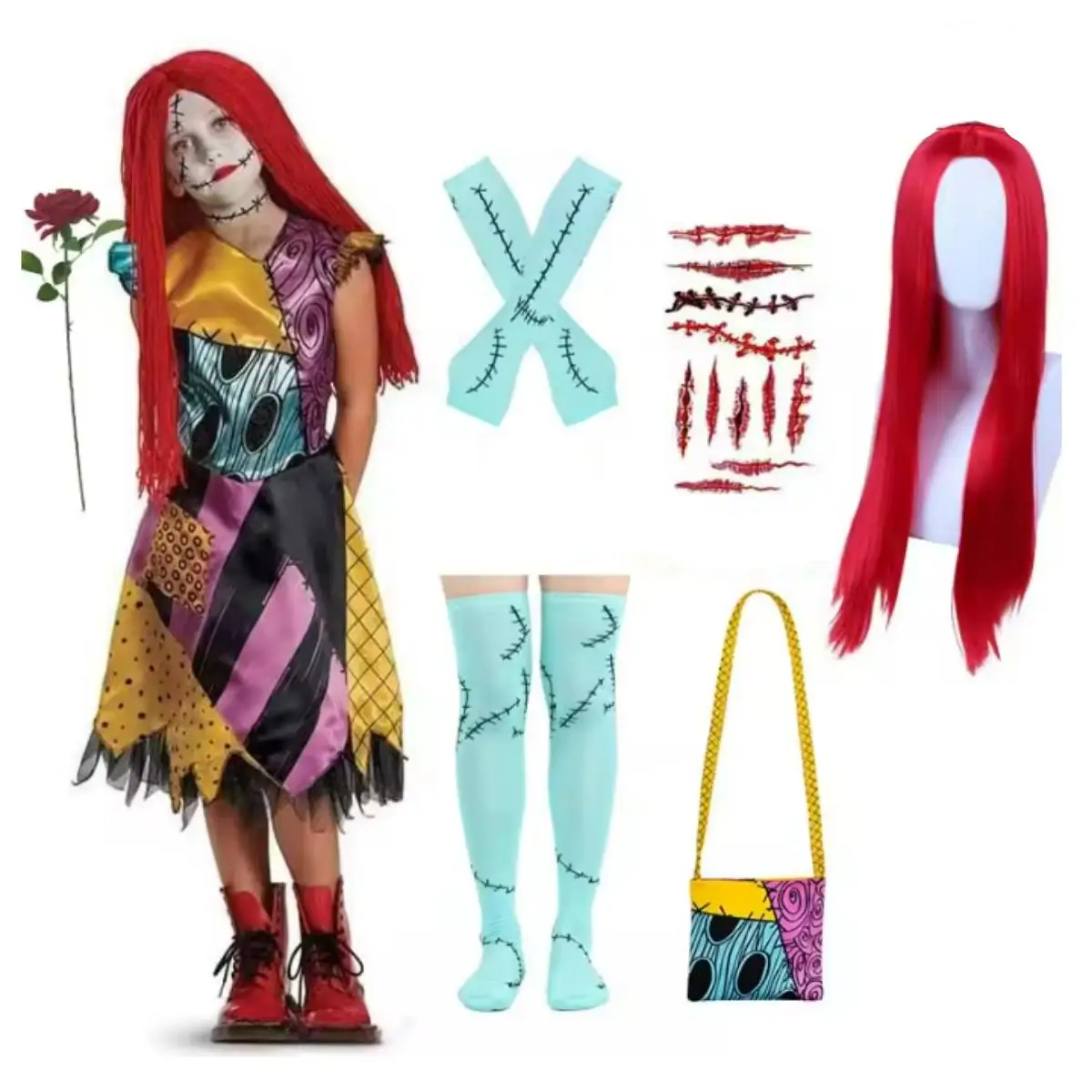 Halloween Barnkostym Zombie Klänning 2