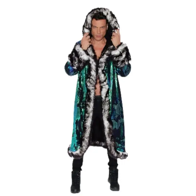 Pälskappa LED med Paljetter 2