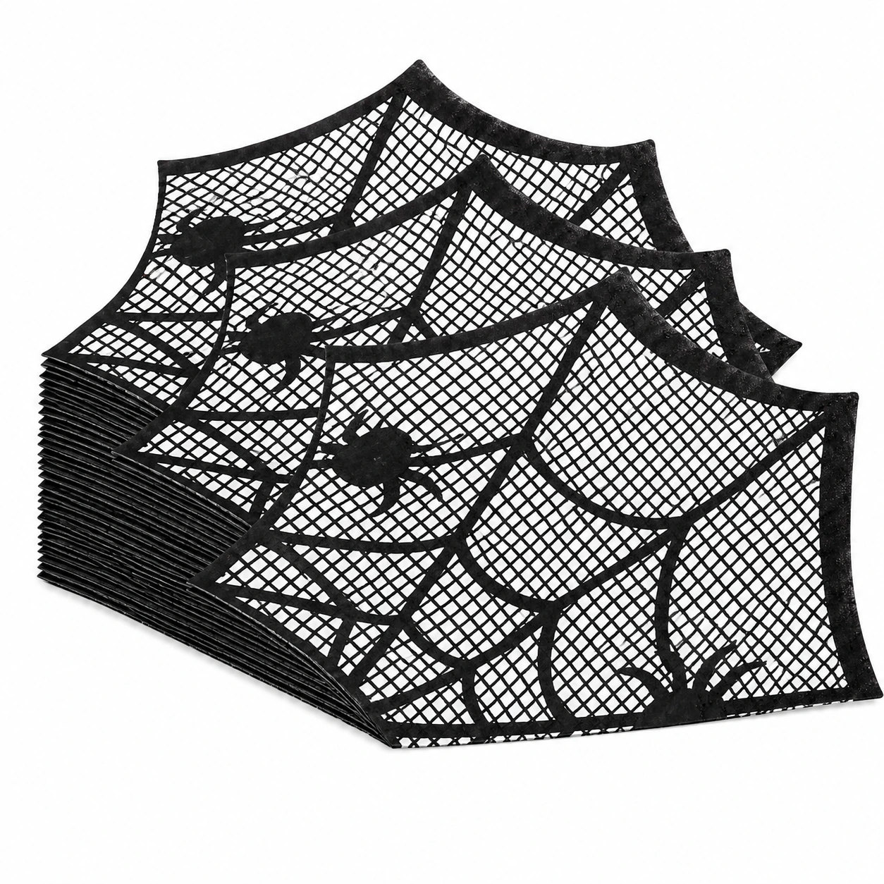 Servetter med spindelnät för halloween, 20-pack