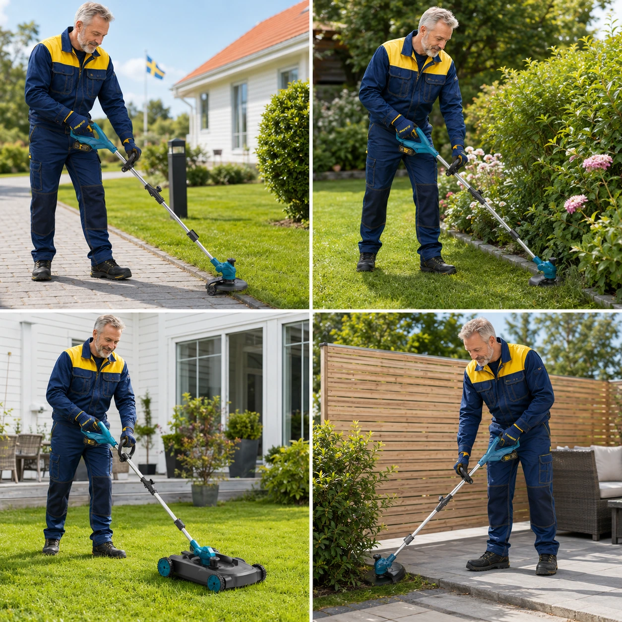 Grästrimmer 3-i-1 Batteridriven med Klippbas