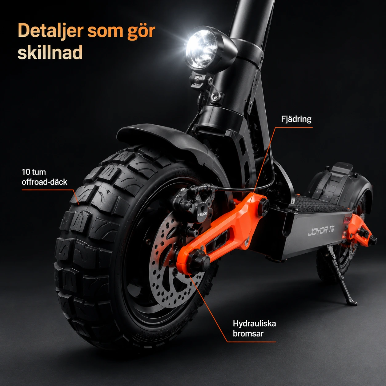 Elscooter Vikbar 2000W Dubbelmotor 60V 18Ah