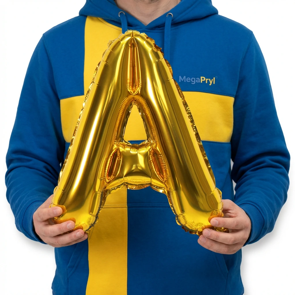Guld Folieballong Bokstav 100 cm