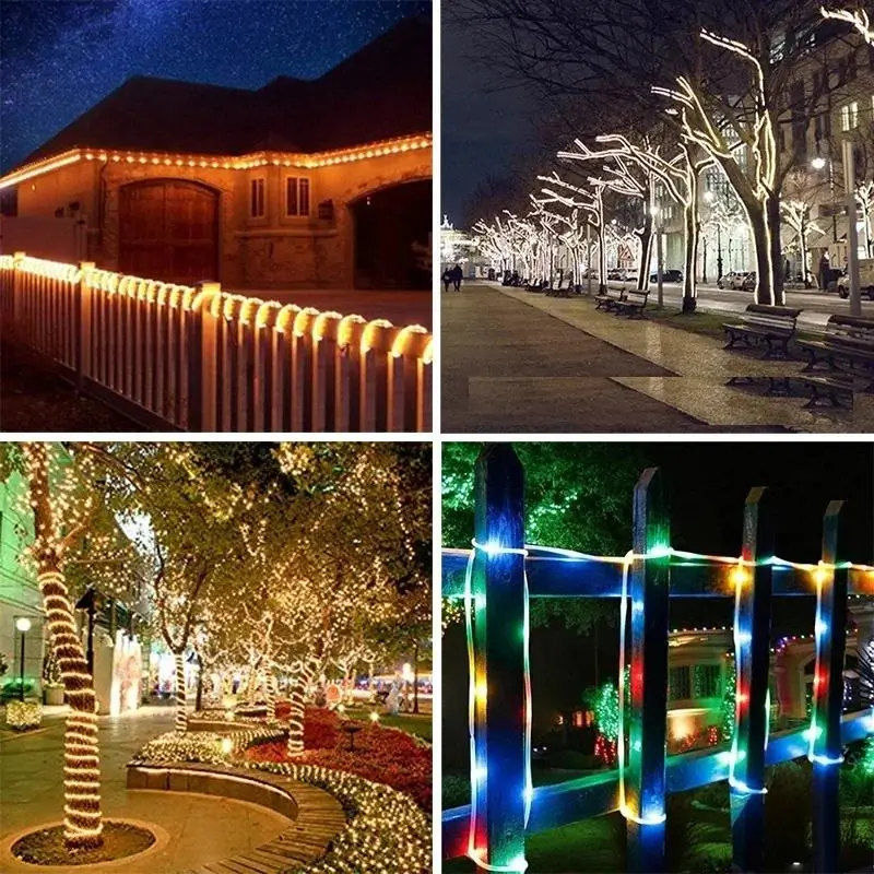 Solcellsdriven Ljusslinga för Utomhus - Trädgård 2