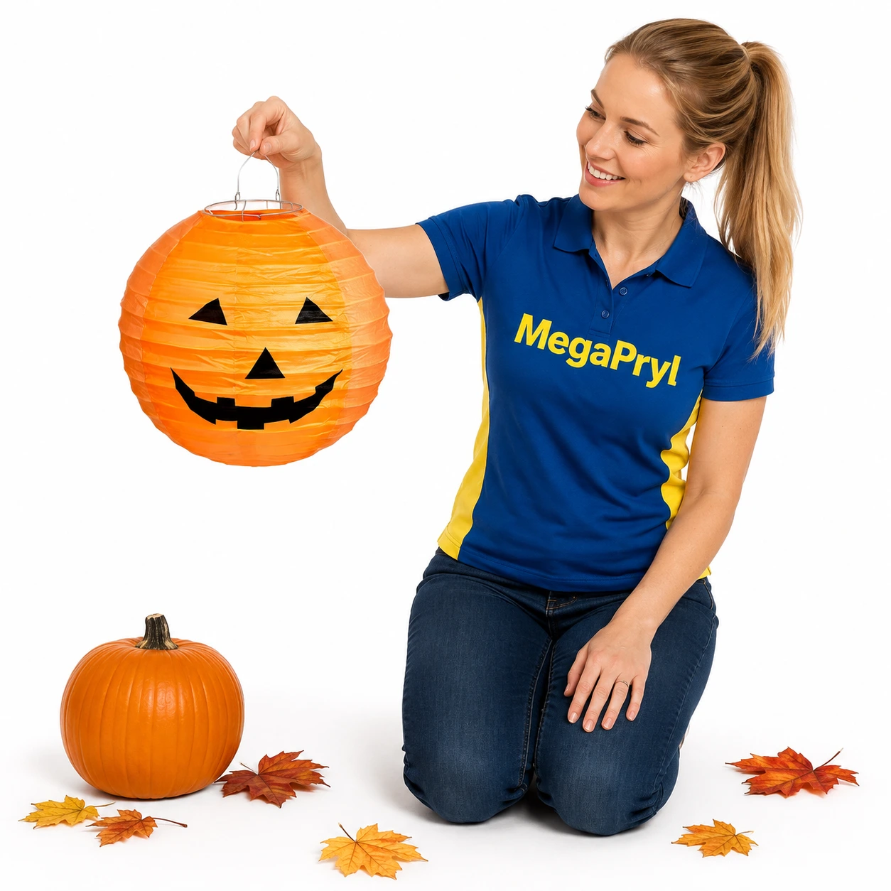 Halloweenlykta pumpa för dekoration