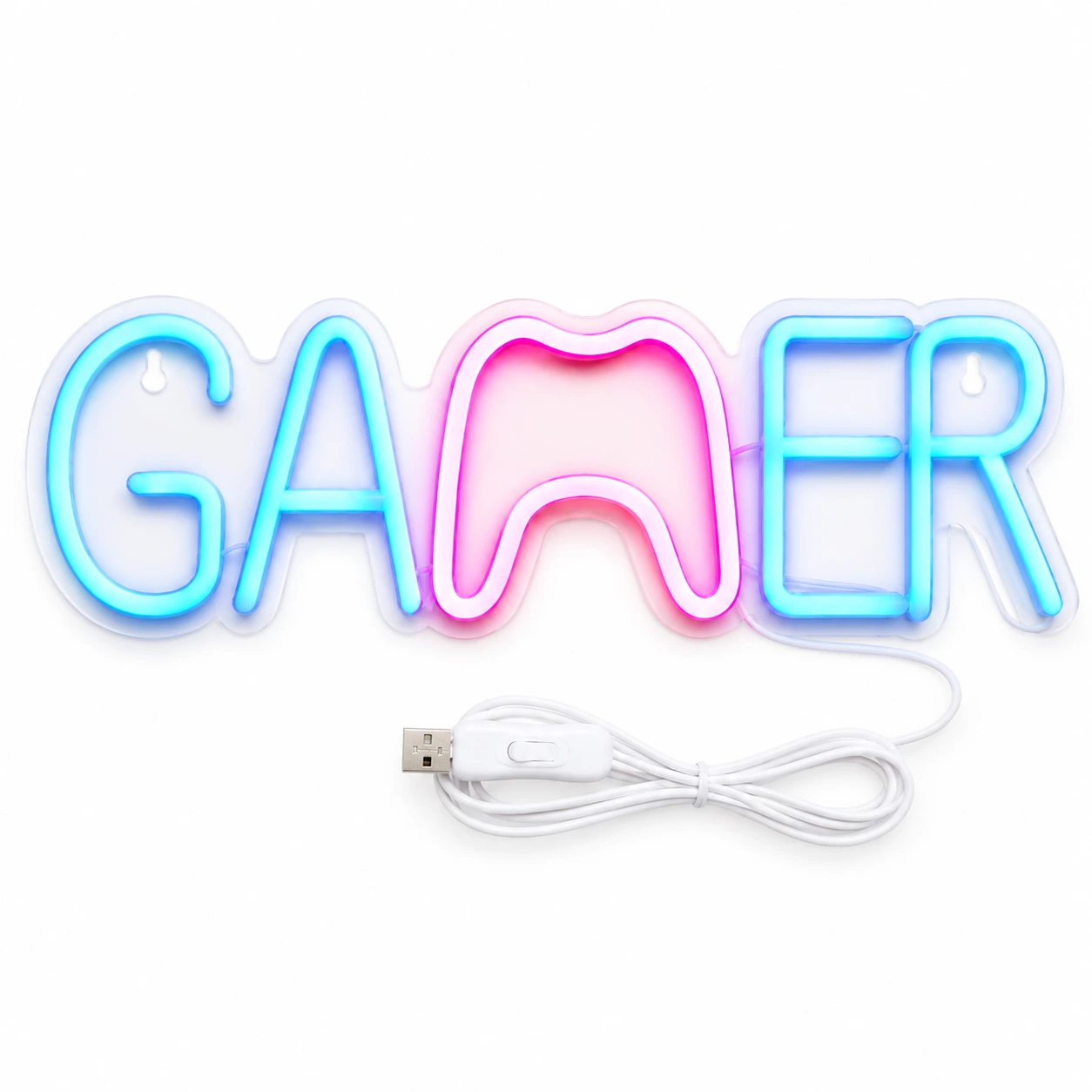 Gamer Neon Skylt – LED Neonlampa med USB