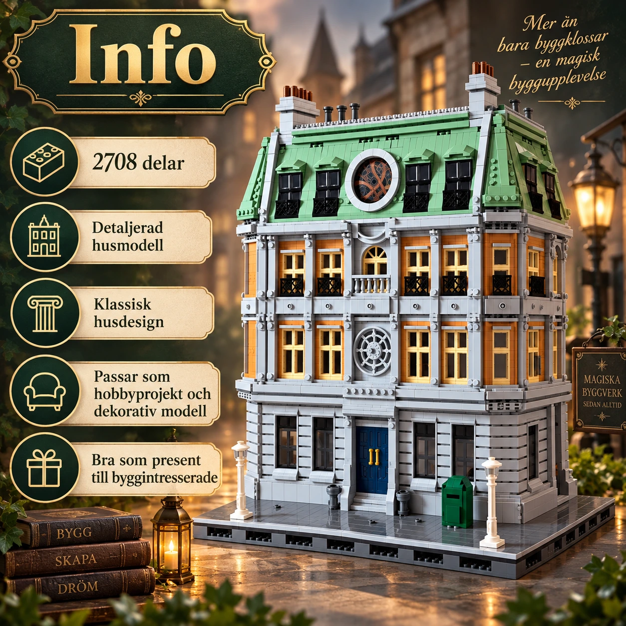 Byggklossar magiskt hus 2708 delar