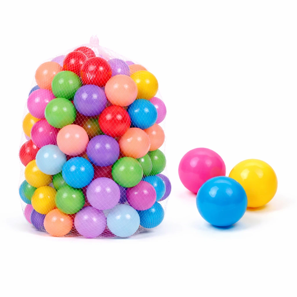 Bollhavsbollar 80-pack – färgglada plastbollar