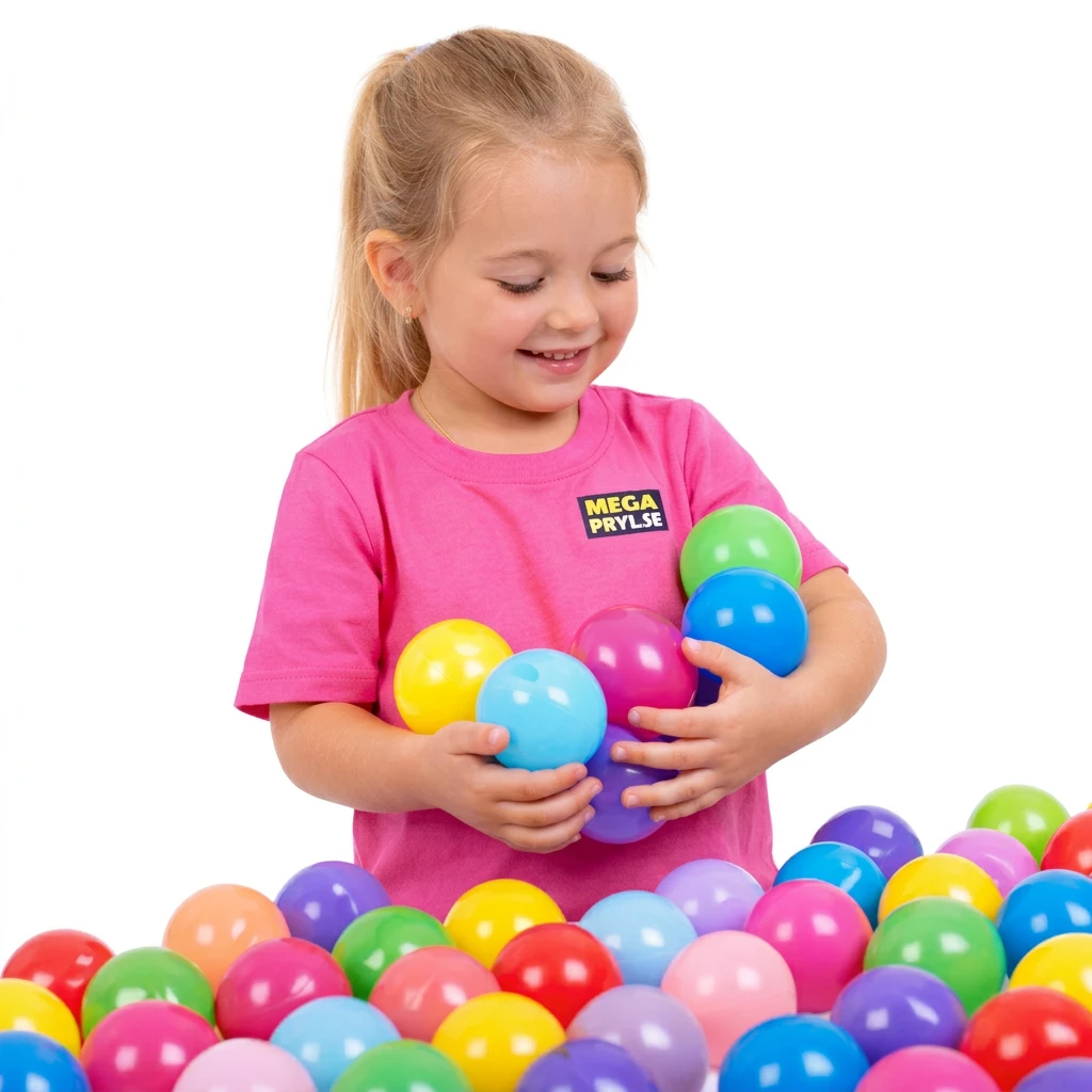 Bollhavsbollar 80-pack – färgglada plastbollar