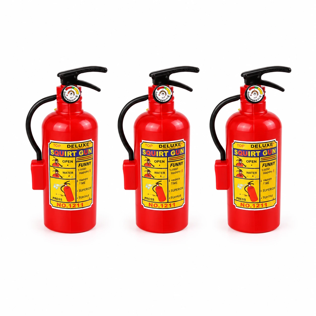 Brandsläckare Mini Vattenpistol för Lek och Bus - 3-Pack