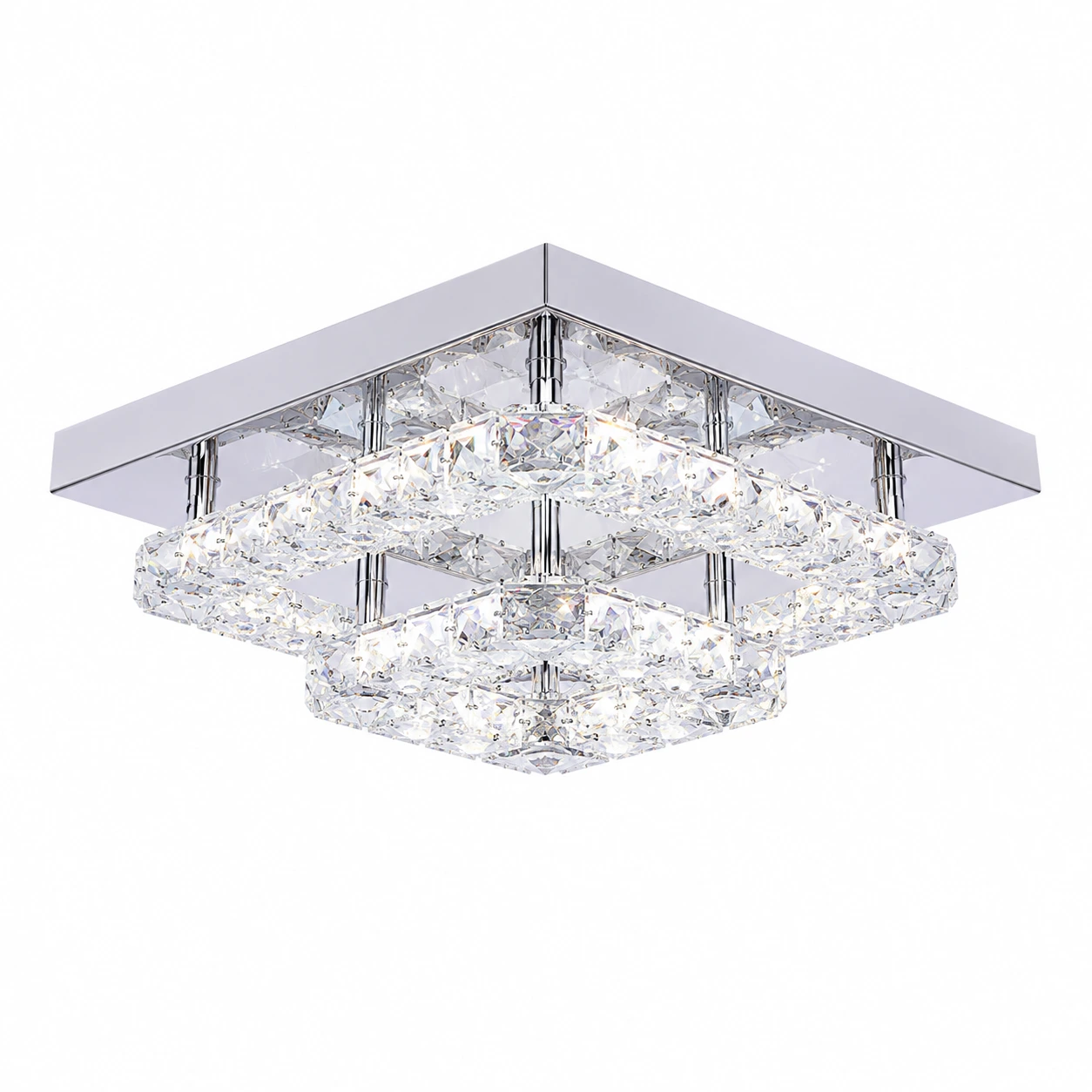 Kristallplafond LED för sovrum och vardagsrum 27 cm