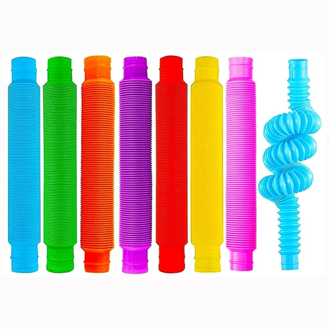 Stora Pop Tubes Fidget Leksaker – 8-Pack 7